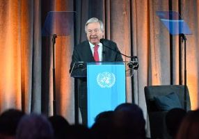 Secretary-General António Guterres delivers his special address on climate action from the American Museum of Natural History in New York.